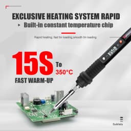 JCD 80W Electric Soldering Iron LCD Digital Display Adjustable Temperature Soldering Iron Tips 220V Welding Repair Tools 908S