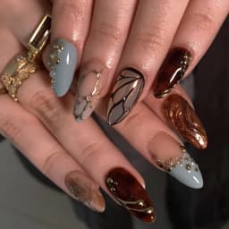 24pcs/Box Long Coffin False Nails Art Rose with Glue Wearable Nude Pink White Color Jelly Nails Tips Full Cover Press on Nails