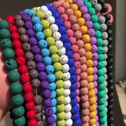 Natural Lava Hematite Volcanic Stone Beads Round Rock Loose Spacer Bead For Jewelry Making 4 6 8 10mm DIY Charm Bracelet 15 INCH