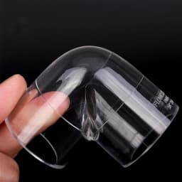 1~3PCS Acrylic Pipe Fitting Elbow Tee End Cap Transparent Plexiglass Fish Tank Joints Water Tank Accessories Acrylic Connector