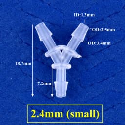 5~200pcs 2.4~12.7mm PP Y-Style Tee Connectors Aquarium Tank Air Pump Aerator Hose Joint Irrigation System Water Pipe Fittings