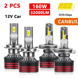 Car Headlight CSP 32000LM 160W H4 LED H7 Canbus H1 H3 H8 H11 9005 9006 9007 880 8000K 6000K Car Auto Headlamp Led Lights For Car