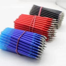 50 Pcs/Set 0.7mm Erasable Pen Refill Rod Magic Erasable Gel Pen Blue Black Ink 8 Color Office Stationery Writing Supplies