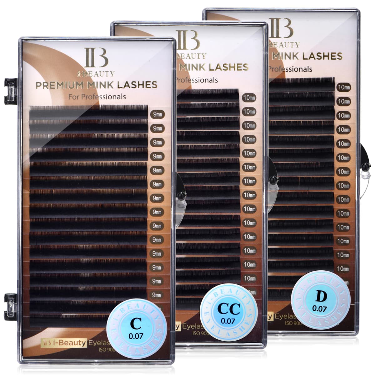 I Beauty Eyelash Extension Premium Real Mink Eyelashes CC SS D Curl Ibeauty Volume Lash Original IB Lash Korea 7-16mm New