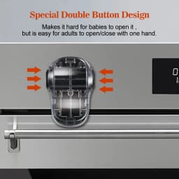 EUDEMON Latest Oven Lock with New Design for Baby Prevent Baby from Playing with Oven Doors Kids Safety Oven Door Stopper