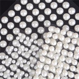 4/6/8mm Mobile Stationery Pearls Stickers Personalized Diamond Laptop Skins Imitation Pearls Acrylic Self Adhesive Accessories