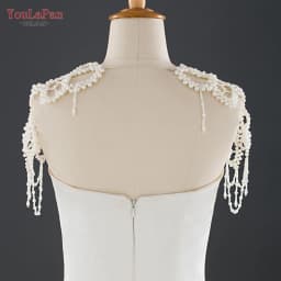YouLaPan G09 Luxury Necklace Pearls Beads Wedding Shawl Bolero Vintage Tassels Capele for Bride DIY Wedding Cock Tail Party