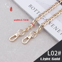 Bag Chain Single Buy Chain Accessories Single Shoulder Strap Bag Chain Messenger Belt Replacement Female Metal Bag Strap Gold