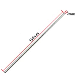 10pcs RC Silver Steel Rod Shaft Axles Straight Metal Round Linear Rail Round Length 30 50 70 100 110 150mm * Diameter 2mm