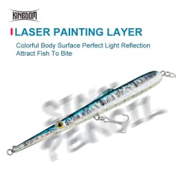 Kingdom Fishing Lures 11g 13g 30g 40g 205mm 130mm Long Casting Needle Pencil Artificial Stickbaits Sinking Floating Fishing Lure