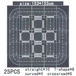 City Road Street Baseplate Straight Crossroad Curve T-Junction Building Blocks Base Plate 32*32 Compatible All Brands City