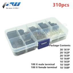 620pcs/310pcs 2.54mm DuPont jumper connector shell with terminal kit