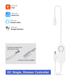 Tuya Smart Life APP 5V-24V WiFi 3Pin 4 Pin RGB LED Light Strip Wireless Remote Controller Smart Home Work with Alexa Google Home