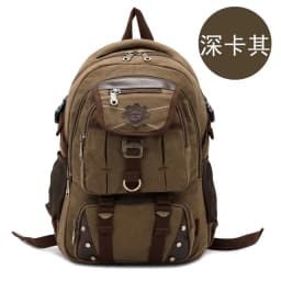 New Fashion Men's Backpack Vintage Canvas Backpack School Bag Men's Travel Bags Large Capacity Travel 14'' Laptop Backpack Bag