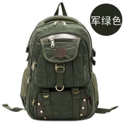 New Fashion Men's Backpack Vintage Canvas Backpack School Bag Men's Travel Bags Large Capacity Travel 14'' Laptop Backpack Bag