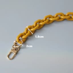 New Fashion Woman Handbag Accessory Parts White Black Beige Resin Chain Luxury Orange Strap Women Shoulder Cute Clutch Chains