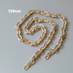 New Fashion Woman Handbag Accessory Parts White Black Beige Resin Chain Luxury Orange Strap Women Shoulder Cute Clutch Chains
