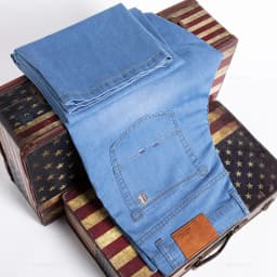 Men Jeans Classic Summer Lyocell Cotton Straight Stretch Brand Denim Pants Overalls Light Blue Fit Trouser Plus Size 40 42