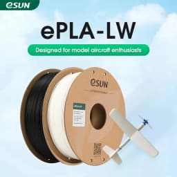 ESUN PLA-LW 3D Printer Filament 1.75mm 1KG 2.2LBS 3D Printing Filament Light Weight Foam Material for 3D Printer Aircraft