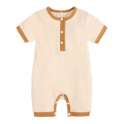 Fashion Solid Color Baby romper Summer Baby Boy Clothes Cotton Linen Short Sleeve Infant Romper Newborn Clothing 3-18 Months
