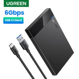 UGREEN HDD Case 2.5 SATA to USB 3.0 Adapter Hard Drive Enclosure for SSD Disk HDD Box Type C 3.1 Case HD External HDD Enclosure