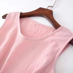 New Summer Ladies Cotton Crepe Cloth Nightdress Sleeveless Dress Solid Color Plus Size Loose Vest Skirt Furniture Skirt Women