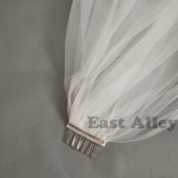 Real Picture 2 Layers Ivory Lace Edge Short Wedding Bridal Veils With Comb Wedding Accessories Veu De Noiva Face Veil