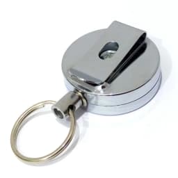 Metal Retractable Easy Pull Key Ring ID Holders Lanyard Badge Holder Reel Name Badge ID Tag Card Clip Recoil Reel Belt Clip