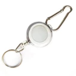 Metal Retractable Easy Pull Key Ring ID Holders Lanyard Badge Holder Reel Name Badge ID Tag Card Clip Recoil Reel Belt Clip