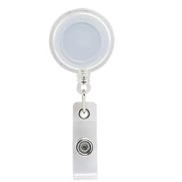 10pcs Retractable Pull Badge Reel Plastic ID Lanyard Name Tag Key Ring Chain Clips Hospital Nurse Badge Holder Credential Holder