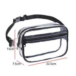 Transparent Waist Funny Pack Clear Sling Belt Bag PVC Portable Travel Hip Bum Small Purse Crossbody Shoulder Chest Phone Pouch