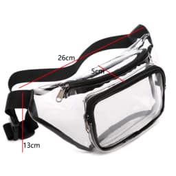 Transparent Waist Funny Pack Clear Sling Belt Bag PVC Portable Travel Hip Bum Small Purse Crossbody Shoulder Chest Phone Pouch
