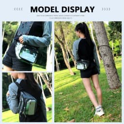 Transparent Waist Funny Pack Clear Sling Belt Bag PVC Portable Travel Hip Bum Small Purse Crossbody Shoulder Chest Phone Pouch