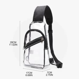 Transparent Waist Funny Pack Clear Sling Belt Bag PVC Portable Travel Hip Bum Small Purse Crossbody Shoulder Chest Phone Pouch
