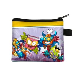 Super Zings Cartoon Print Coin Purse Casual Travel Coin Bag Woman Shopping Portable Fashion Wallet Girl Gift