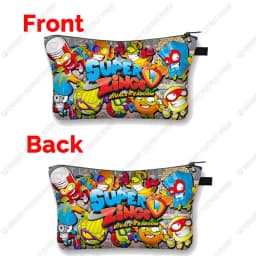 Super Zings Cosmetic Case Woman Cartoon Game Makeup Bag Large Capacity Multifunction Toy storage bag Children Best Gift