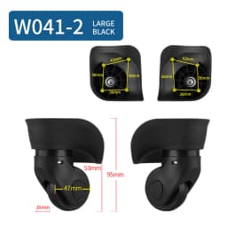Suitcase Luggage Case Casters Replacement Trolley Case Wheel Mute Universal Wheel Suitcase Caster Accessories Suitcase Caster