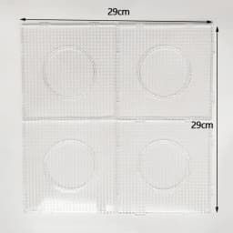 4PCS 2.6mm Mini Hama Fuse Beads Transparent Big Square Pegboards Beads Boards DIY Material Template Iron Perler Beads Pegboard