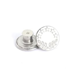 5Pcs Jeans Buttons Replacement 17mm No Sewing Metal Button Repair Kit Nailless Removable Jean Buttons Sewing Accessories