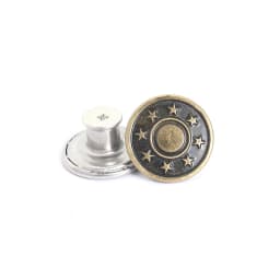 5Pcs Jeans Buttons Replacement 17mm No Sewing Metal Button Repair Kit Nailless Removable Jean Buttons Sewing Accessories