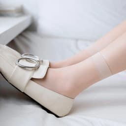 10Pairs/lot Black Skin Color Transparent Thin Women Crystal Silk Socks Nylon Fashion Ladies Female Summer Short Ankle Silk Socks