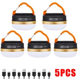 10W High Power Camping Lantern Tents Lamp 1200mah USB Rechargeable Portable Camping Lights Outdoor Hiking Night Hanging Lamp