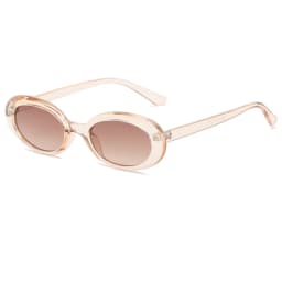 Retro Oval Sunglasses Small Frame Sunglasses For Women Men Jelly Color Gothic Glasses UV400 Fashion Shades Oval Mirror 2026 New
