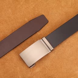 Genuine Cow Leather Automatic Belt For Men Formal Automatic Buckle Belt Genuine Leather Mens Business Strap