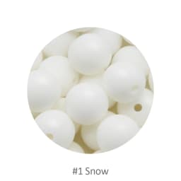 Cute-Idea 20pcs Silicone Beads 9mm Round Pearl Food Grade BPA Free DIY Pacifier Clip Chain Jewelry Baby Teething Rodent Beads