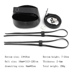 Microfiber Leather Knitting Crochet Bag Bottom Base Handbag Shoulder Strap Hollow Drawstring Bag Material for DIY Bucket Bags