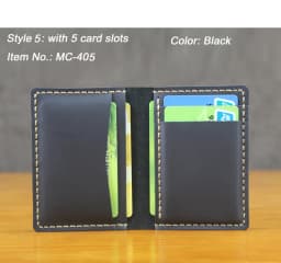 Luxury Handmade Genuine Leather Business Card Holder Men Leather Credit Card Case Small Women Card ID Holder Cover Card Wallet