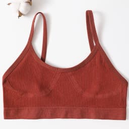 Women U-Neck Thin Strap Ribbed Wireless Bralette Push Up Bras Sport Seamless Underwear Without Pads Sexy Lingerie Crop Top M-XL