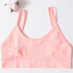 Women U-Neck Thin Strap Ribbed Wireless Bralette Push Up Bras Sport Seamless Underwear Without Pads Sexy Lingerie Crop Top M-XL