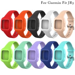 Sport Silicone Replacement Strap Band For Garmin Fit JR3 Activity Tracker JR 3 Bracelet Watchband SmartWatch For Children kids